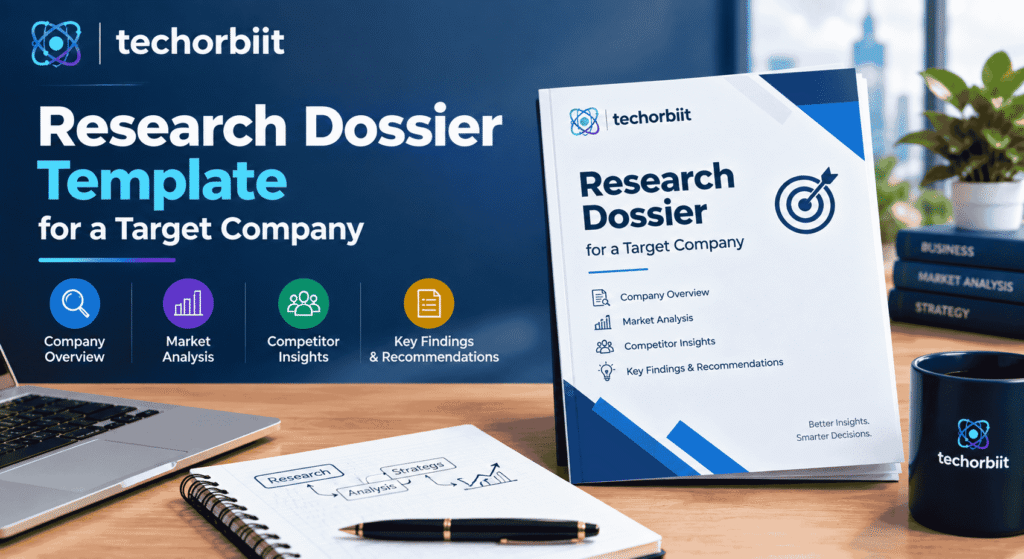 Research Dossier Template for a Target Company