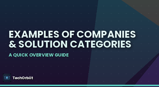Examples of Companies and Solution Categories